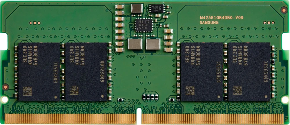 HP 8GB DDR5 RAM atminties modulis iš viršaus
