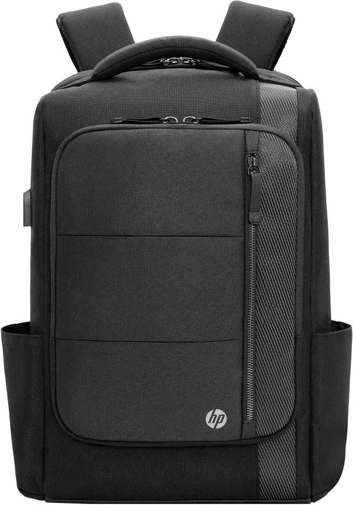„HP Executive 16“ kuprinė, atspari vandeniui, išplečiama, su laidu per USB-C prievadą – juoda, pilka