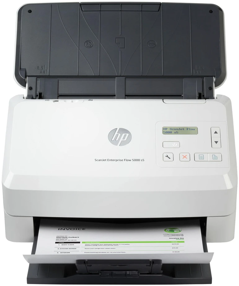 Hewlett Packard (HP) Skeneris HP Scanjet Enterprise Flow 5000 s5 lapų tiekimo skaitytuvas