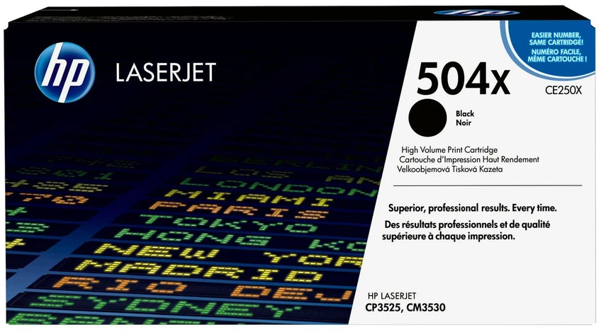 „Hewlett Packard“ (HP) „HP Color LaserJet CP3525/CM3530 Juodas“ spausdinimo kasetė (10 000 puslapių)