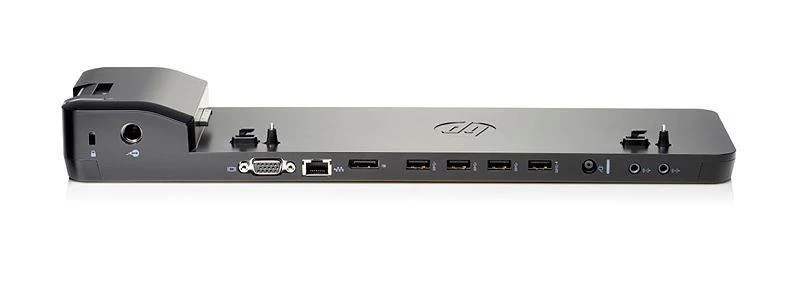 HP UltraSlim replikatorius – galinių jungčių vaizdas