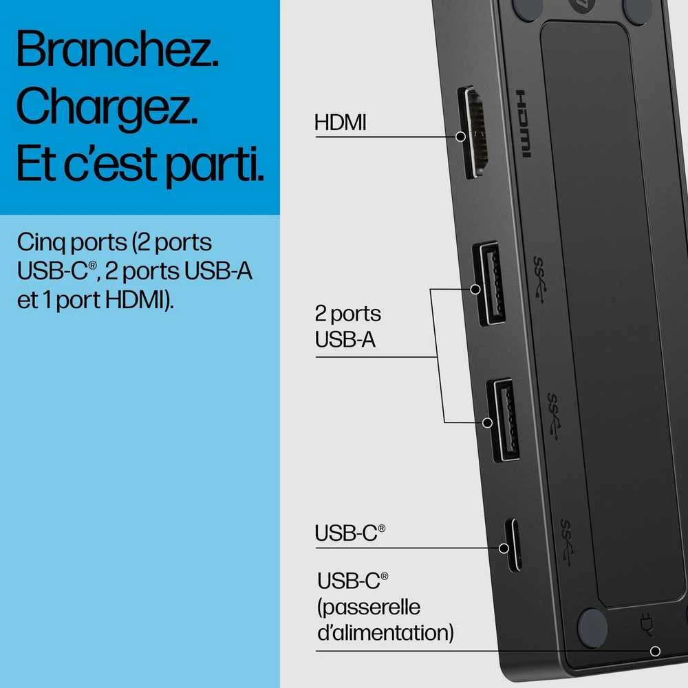 Hewlett Packard (HP) HP dokas – USB-C Travel Hub G3