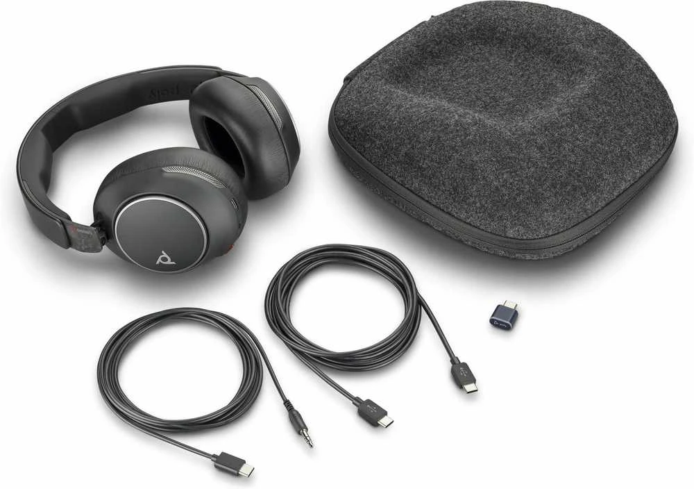 Hewlett Packard (HP) HP Poly Voyager Surround 80 UC USB-C Ausinės +USB-C/A Adapteris