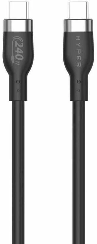 Targus Hyper Hiper | 2M silikoninis 240W USB-C įkrovimo laidas | USB-C į USB-C