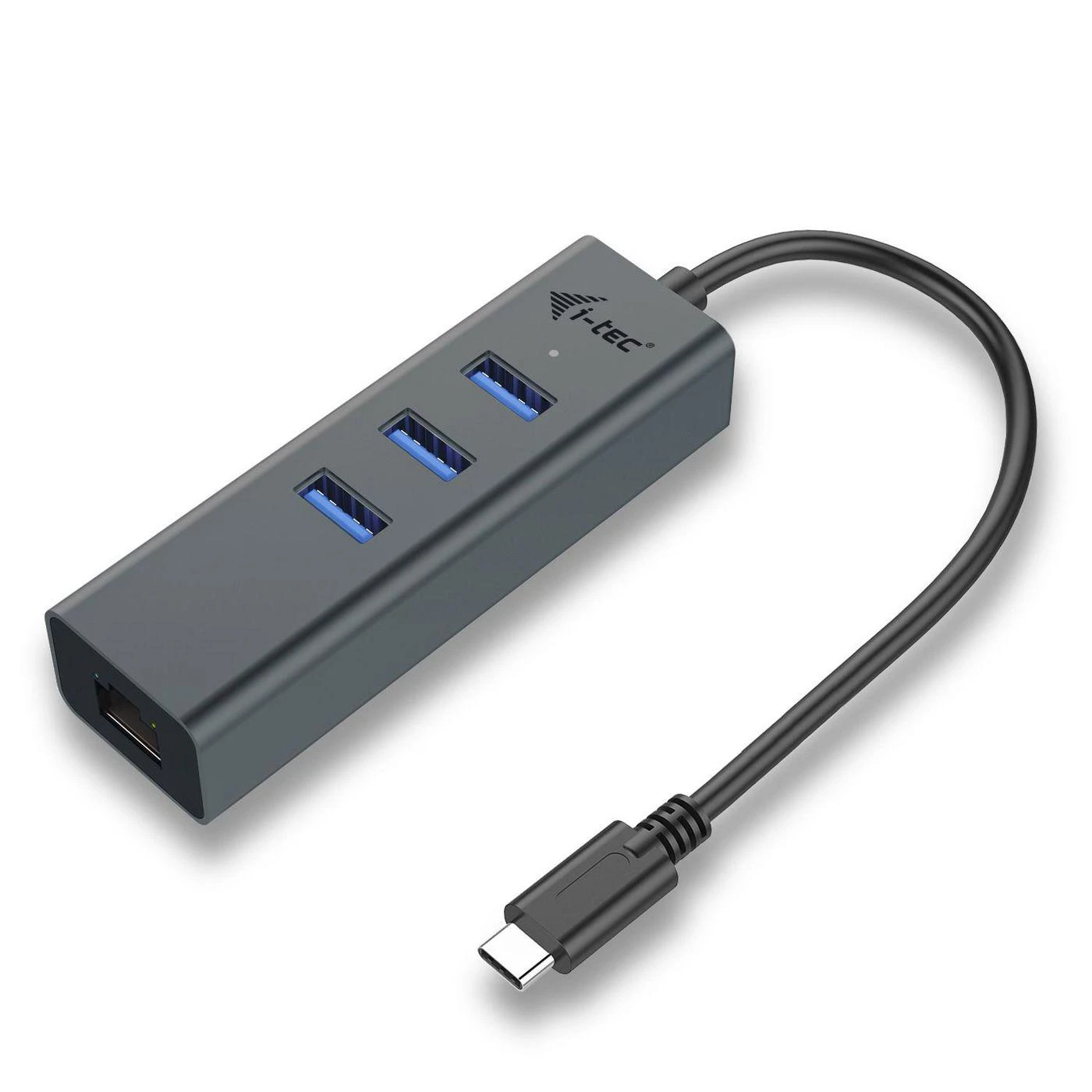 I-tec Metal C31METALG3HUB sąsajos šakotuvas USB 3.2 Gen 2 (3.1 Gen 2) Type-C 5000 Mbit/ai Pilka