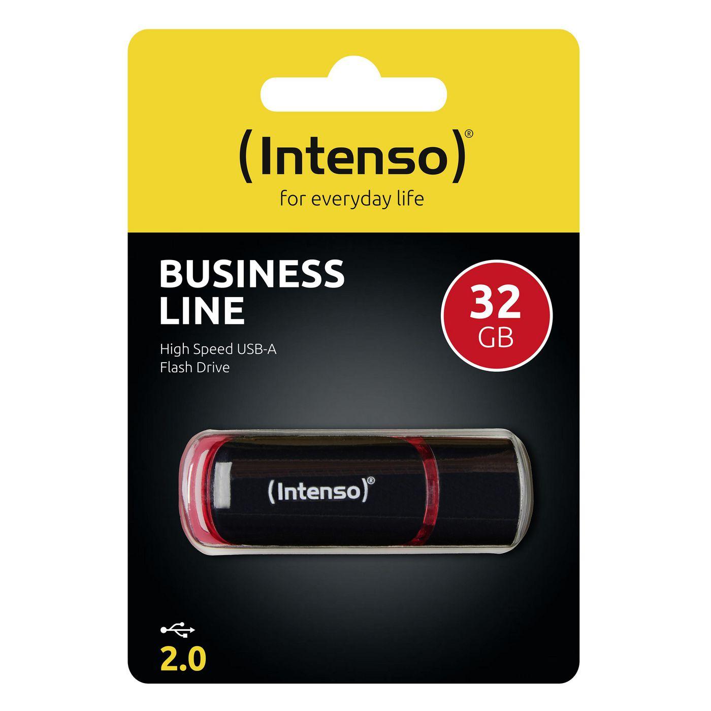 STICK Intenso Business Line juodas. raudona 32 GB