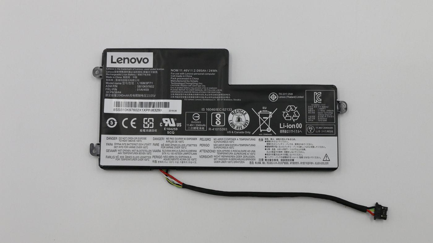 „Lenovo“ vidinė, 3C, 23Wh, ličio jonų, LGC baterija