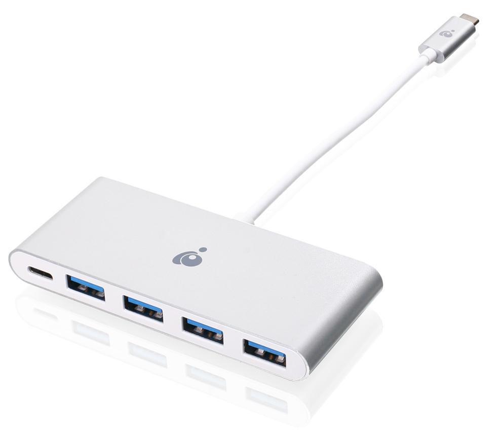 USB IOGear GUH3C4PD šakotuvai ir šakotuvai USB 3.2 Gen 1 (3.1 Gen 1) Type-C 5000 Mbit/s Balta