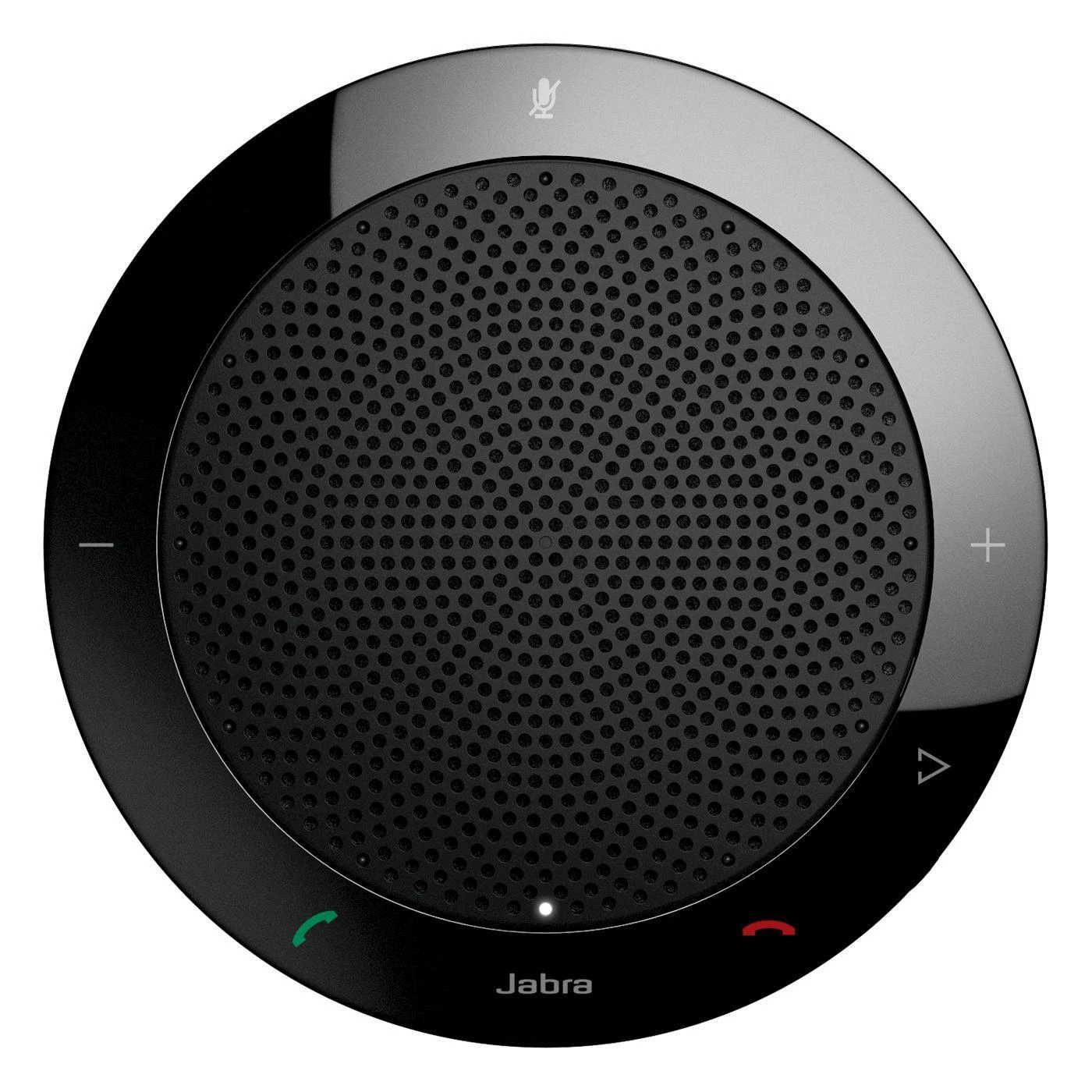 JABRA SPEAK 410 MS garsiakalbis, skirtas UC USB konferencijos sprendimui 360 laipsnių mikrofono prijungimas ir atkūrimas nutildymo ir garsumo mygtukas