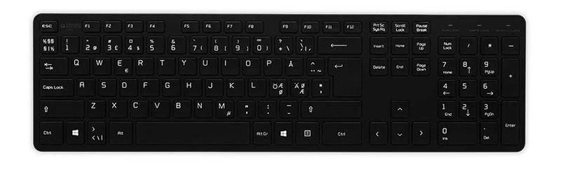 Matting 508102 USB QWERTY klaviatūra, Skandinavijos, juoda