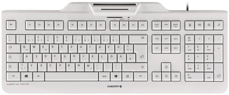 Klaviatūra Cherry Vyšnių KC1000 SC šviesiai pilka