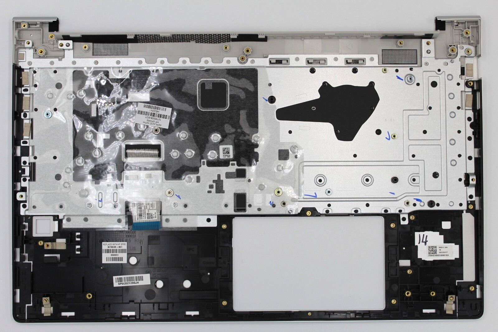 Hewlett Packard (HP) HP SPS-TOPCOVER W/KB CP NoSD INTL