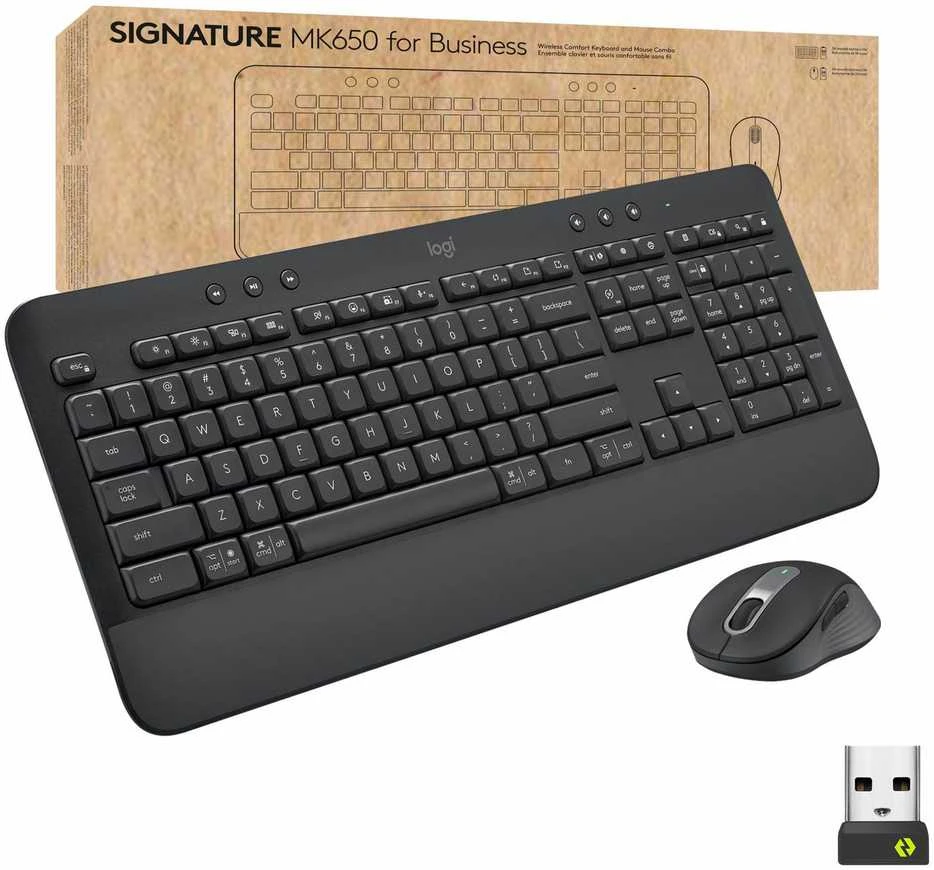 Klaviatūra Logitech MK650 verslui Graphite