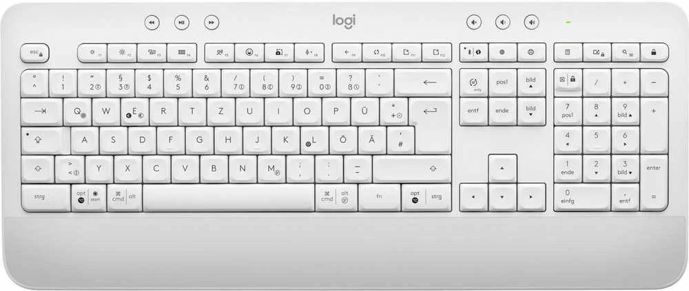 Klaviatūra Logitech Signature K650, Baltos spalvos, Vokiečių kalba (Qwertz)