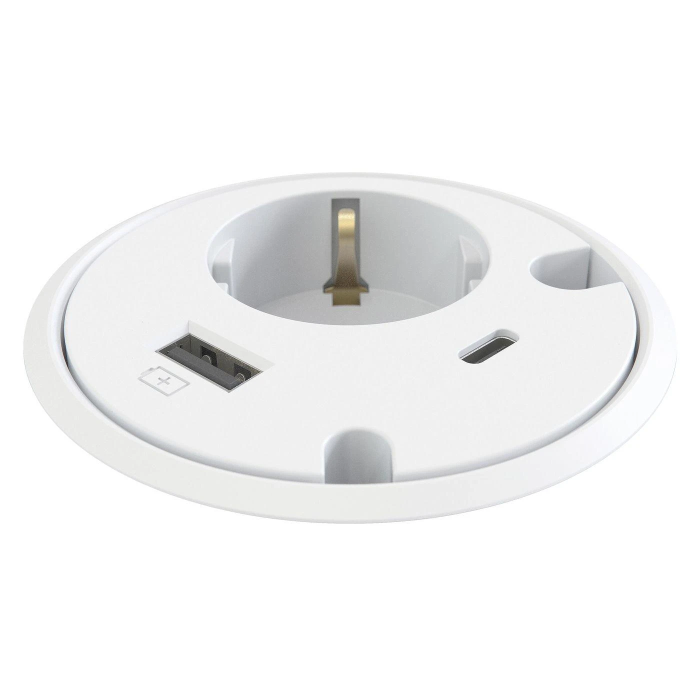Formingfunction Formavimo funkcija „Powerdot“ 1xUSB ir 1xUSB-C maitinimas per Baltas