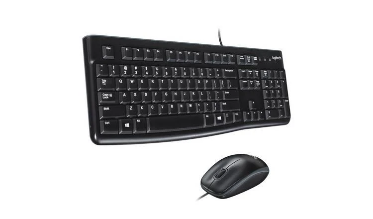 Klaviatūra Laidinis klaviatūros ir pelės komplektas Logitech MK120, UK išdėstymas
