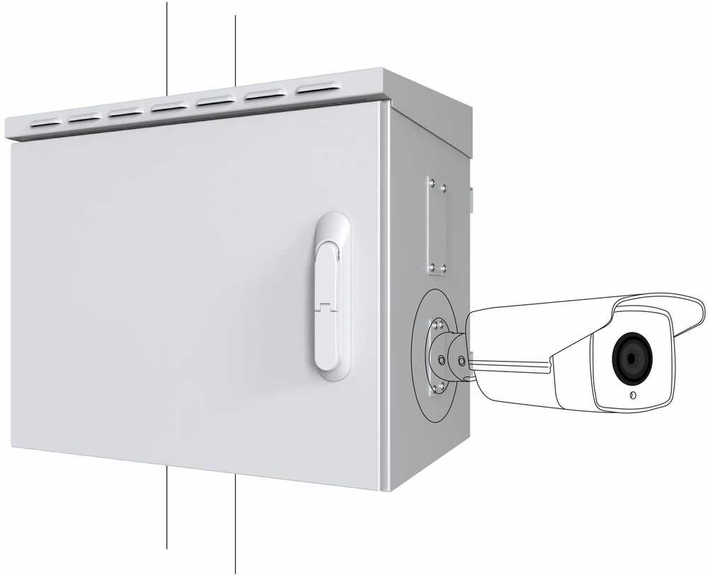Lanview RCCTV005 stojak 0U Baltas