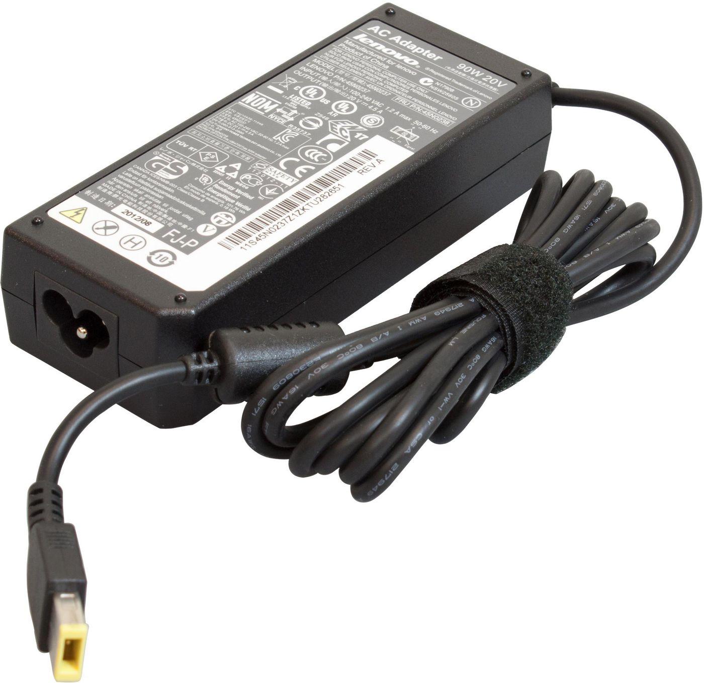 Lenovo 90 W 3 kontaktų, nešiojamasis kompiuteris, skirta naudoti patalpose, 100–240 V, 50/60 Hz, 90 W, AC-to-DC