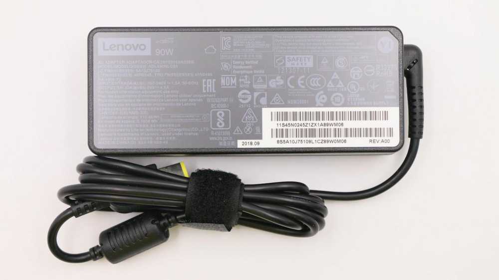 Nešiojamojo kompiuterio maitinimo adapteris Lenovo 90 W, 4.5 A, (5A10J75109)