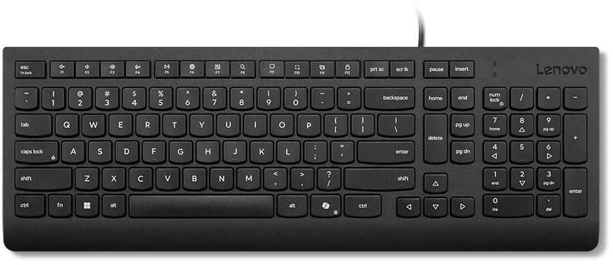 Lenovo Essential | Klaviatūra | su laidu | Nordic | Juodas