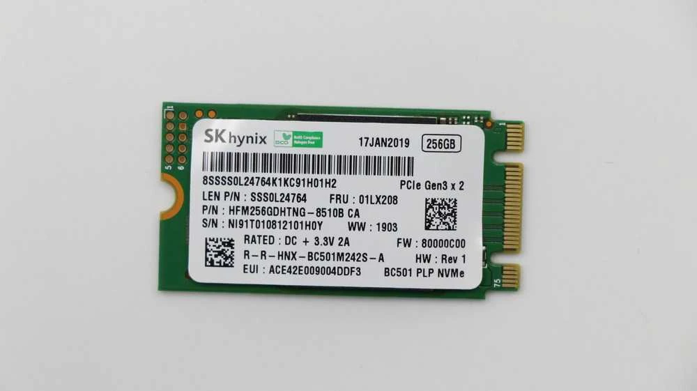 prekė po nuomos „Lenovo SSD M.2 PCIe NVMe FRU SSD“