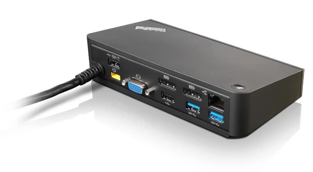 Lenovo Onelink+ doko stotelė su jungčių vaizdu