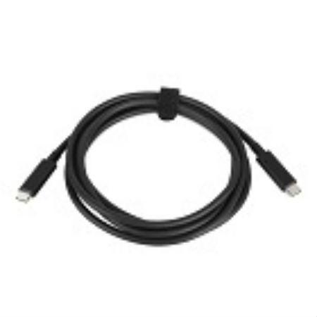 Kabelis USB Lenovo USB-C - USB-C 2 m Juodas (03X7526)