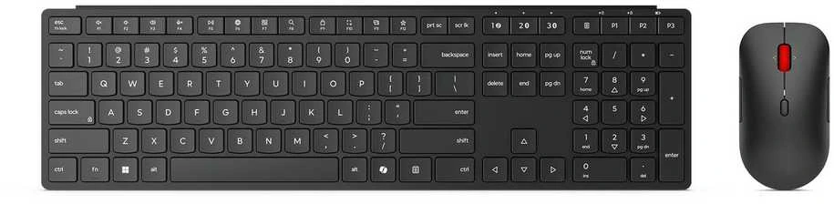 Klaviatūra ir pelė Kit Lenovo Wireless Multi-Mode Pro Combo 6000 - German