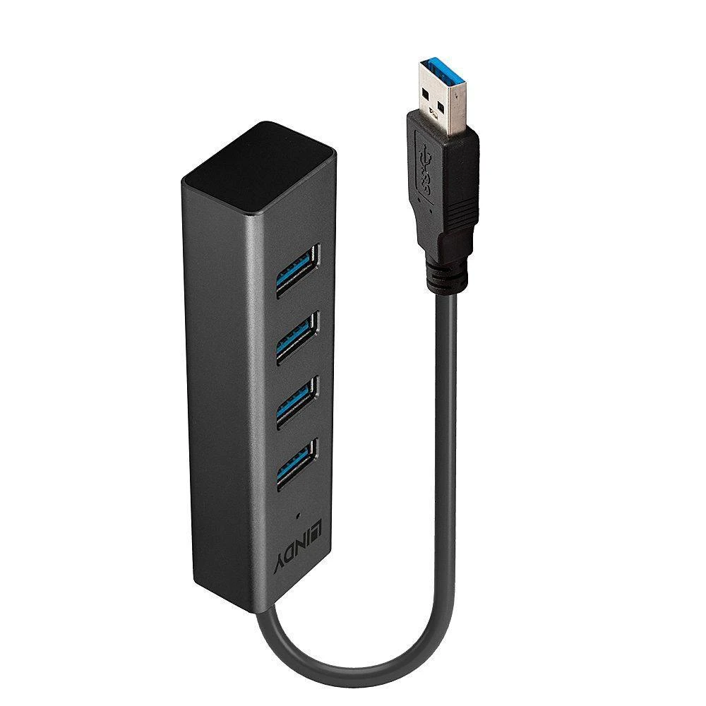 LINDY USB 3.0 šakotuvas su keturiais prievadais
