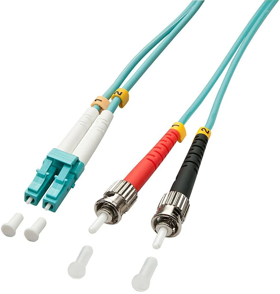 Lindy Pluoštinis Laidas - LC/ST OM3 1m 50/125µm Multimode
