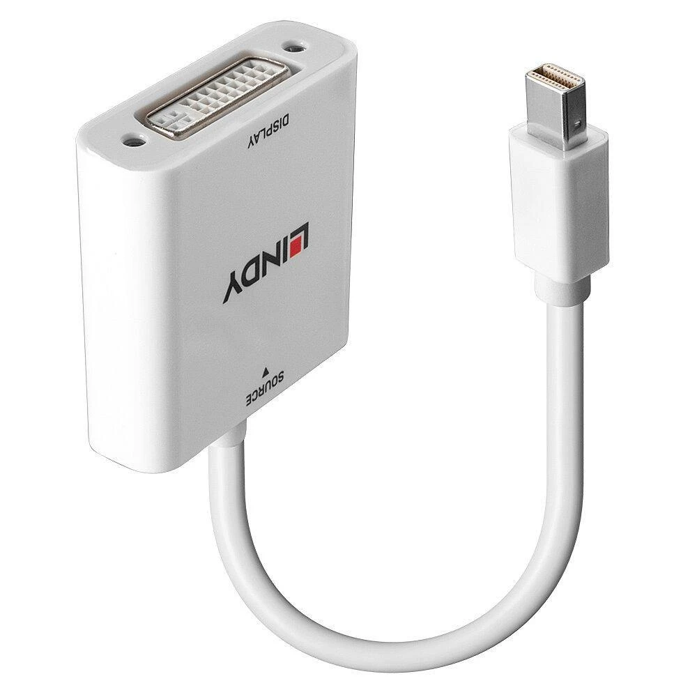 Lindy Mini DisplayPort į DVI adapteris, baltas