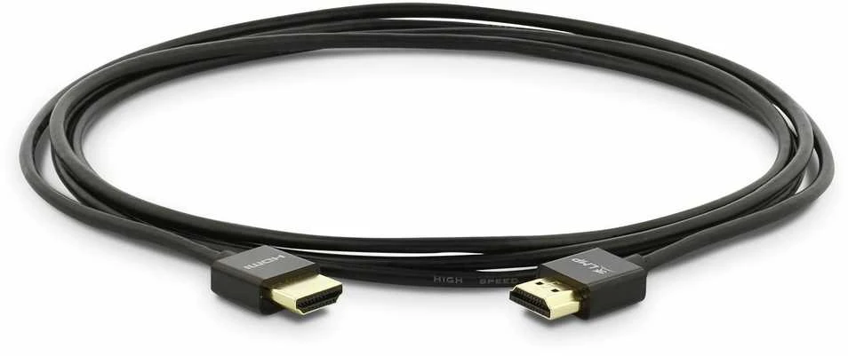 Juodas 0,5m HDMI laidas su auksinėmis jungtimis