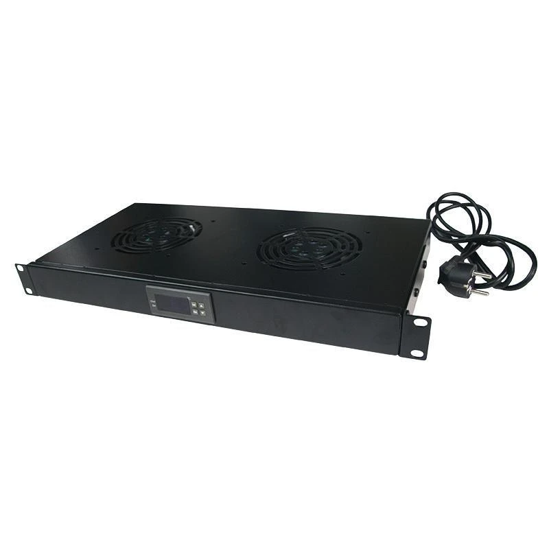 LogiLink Rack acc Logilink Ventiliatorius su termostatu juoda