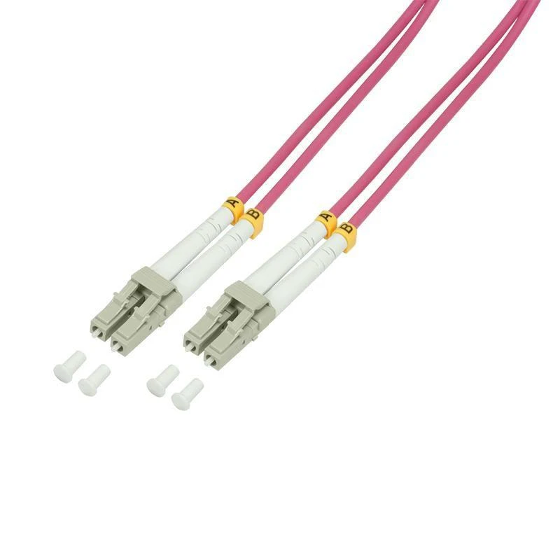 LogiLink optinis pluoštas OM4 LC/UPC - LC/UPC 1.0m violetinė
