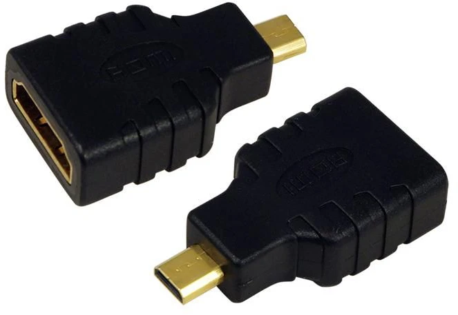 LogiLink AH0010 - HDMI D - HDMI A - Juodas