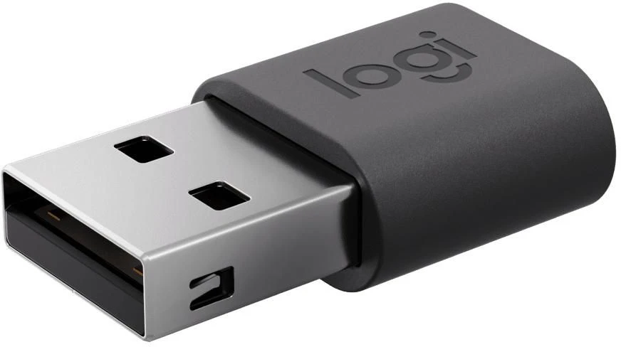 Adapteris USB Logitech 956-000169 USB-A - USB-C Pilka (956-000169)