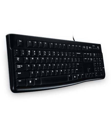 Logitech K120 klaviatūra USB Ukrainietiškas Juoda