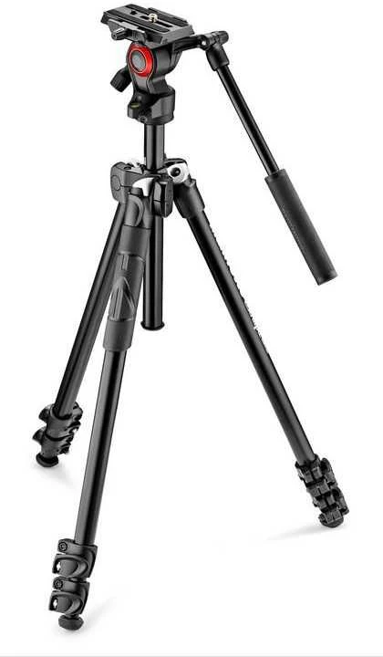 Manfrotto 290 šviesos rinkinys su skysta vaizdo galvute