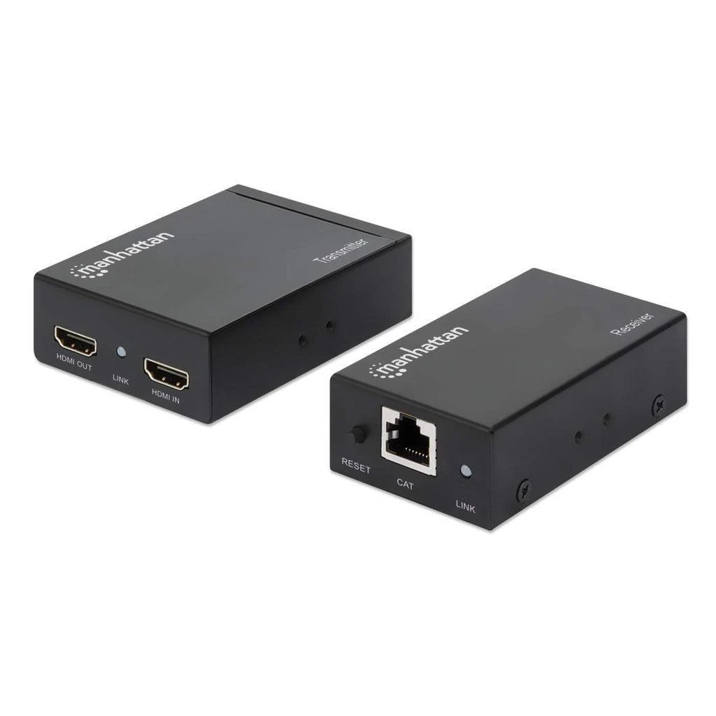 Manhattan 207461 HDMI ilgintuvas per Cat6a vytos poros, iki 50 m su IR ir POC maitinimo kabeliu