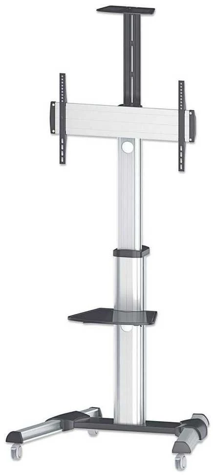 Manhattan 461245 monitoriaus laikiklis arba stovas 177,8 cm (70") Juoda, Sidabras