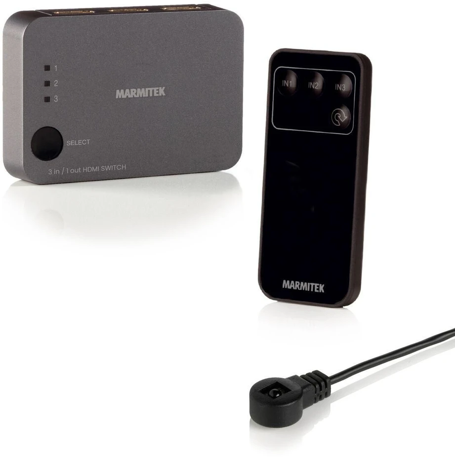 „Marmitek Connect 310 UHD 2.0“, HDMI, 2.0b, juodas, 18 Gbit/s, 600 MHz, 2560 x 2048 pikselių