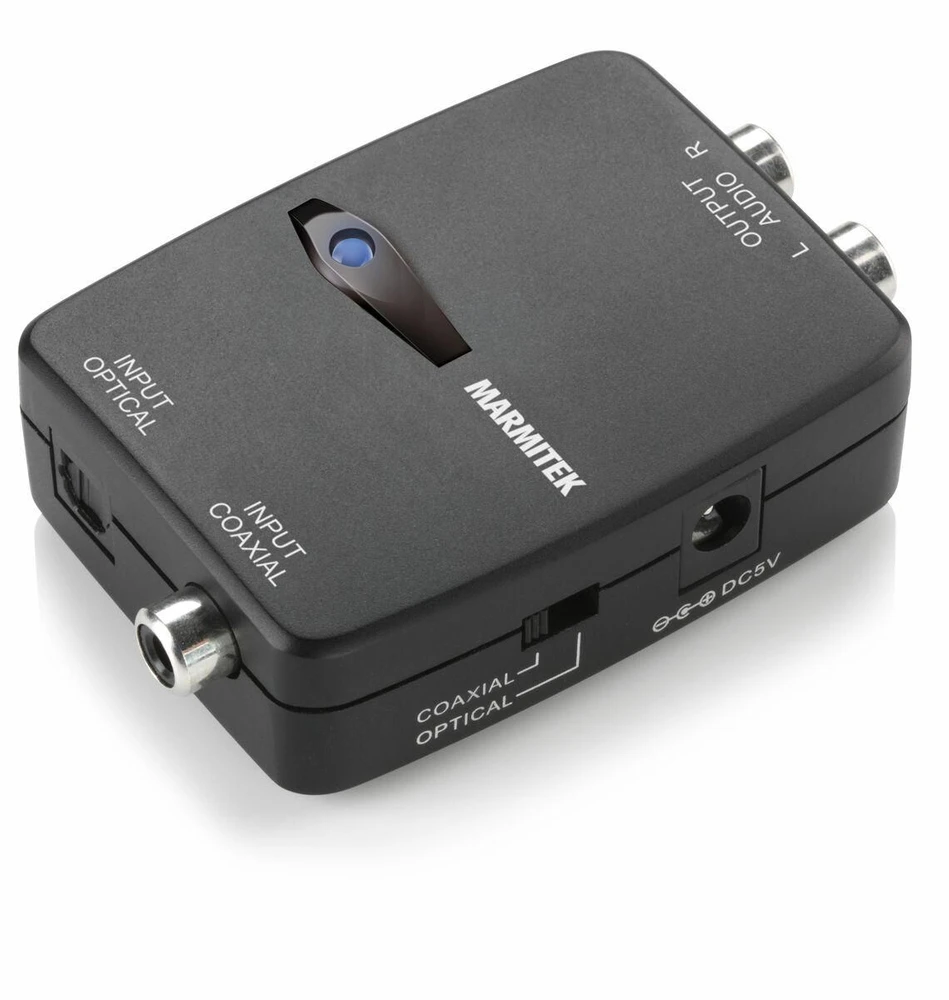 Marmitek Connect DA21 garso keitiklis Juoda