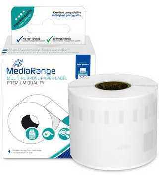 MediaRange Papieretiketten komp. Dymo 54x101mm 220 Stk.sw/ws