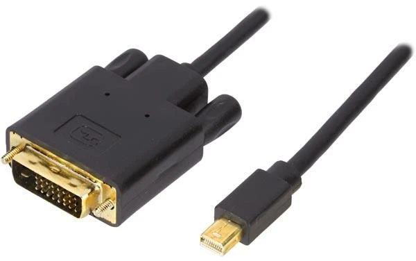 Mercodan 932509, 5 m, DVI, Mini DisplayPort, Kištukas, Kištukas, Auksinis