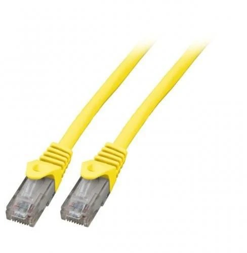 Mercodan Komutacinis kabelis KAT6 UTP, geltonas, 5,0 m, be halogenų, 2x4xAWG24 LSZH, polietileno maišelis, CCA, 5 m, Cat6, U/UTP (UTP), RJ-45, RJ-45, geltonas