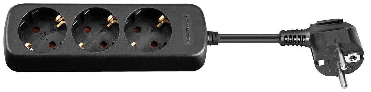 MicroConnect 3 lizdai 1,5 m juoda (GRU003B-WOS)