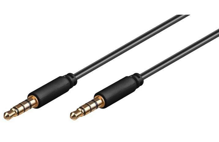 MicroConnect 3,5 mm aux kabelis su auksuotais kištukais