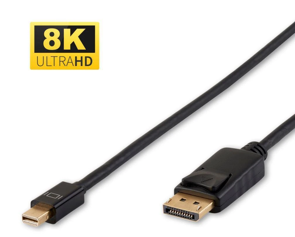 Mini DP – DP kabelis su 8K palaikymu