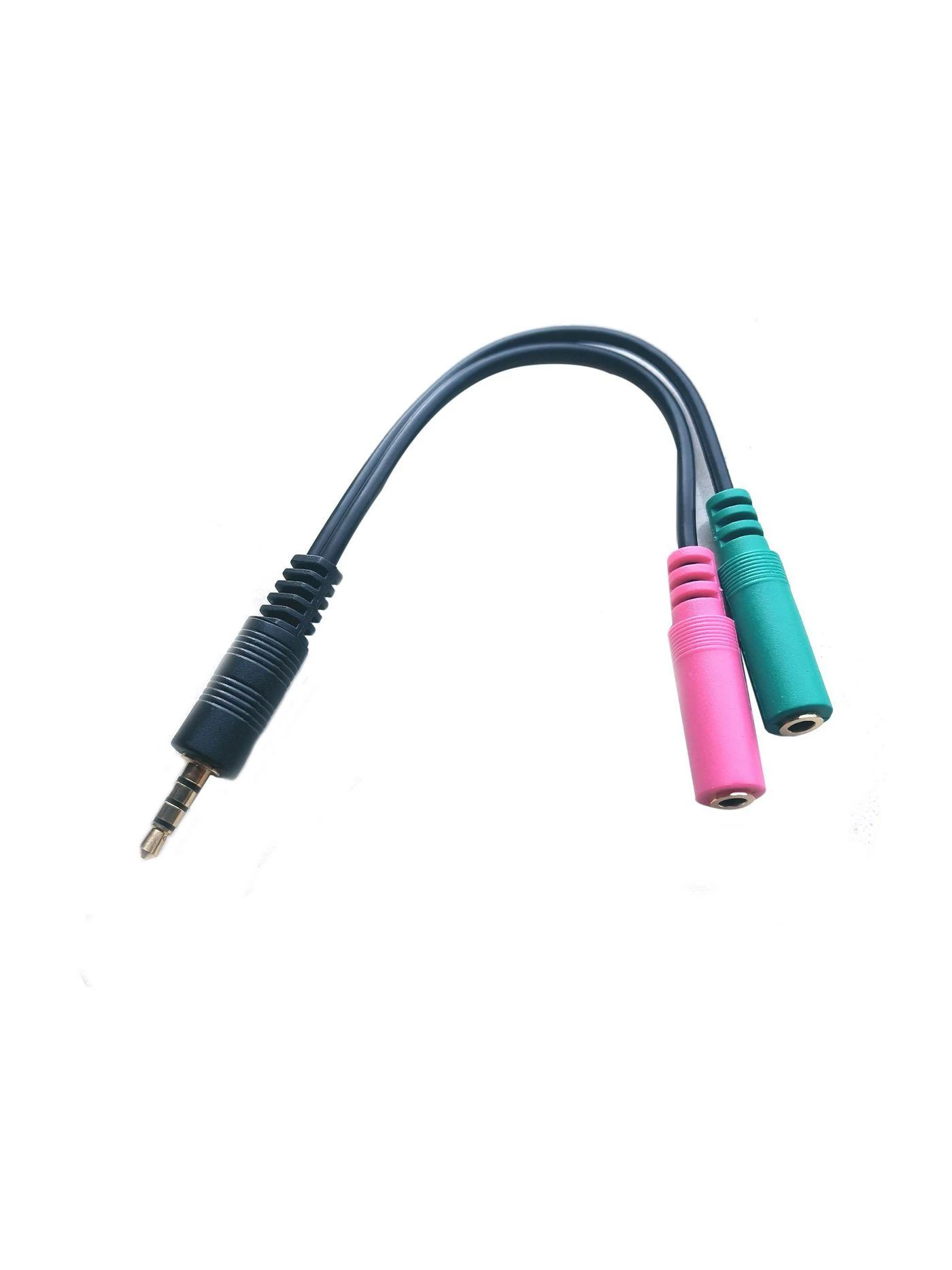 Kabelis MicroConnect Jack 3,5mm - Jack 3,5mm x2 0,15m juoda (AUDALS015)
