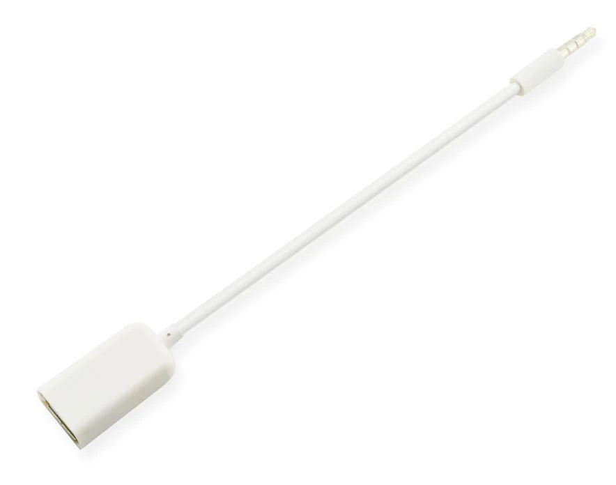 Baltas USB į 3,5 mm adapteris